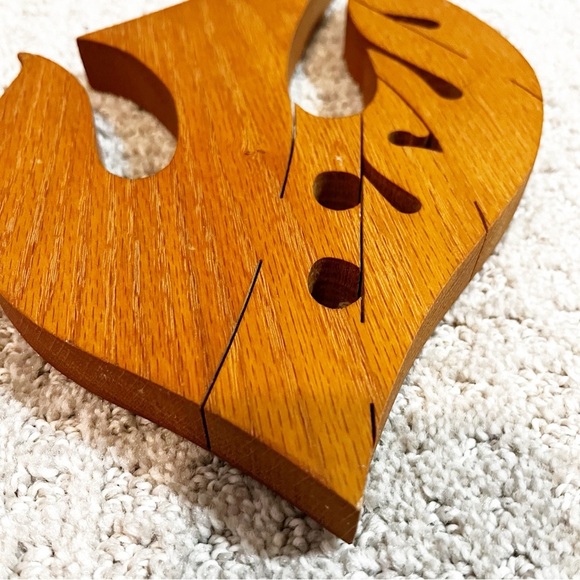 Nature Design Jesus Name Wooden Carving Religious Christian Decor Stylized - Picture 2 of 8